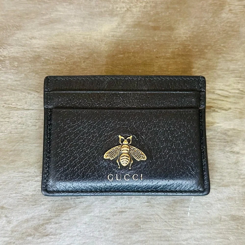 Gucci Bee Slim Wallet with Money Clip